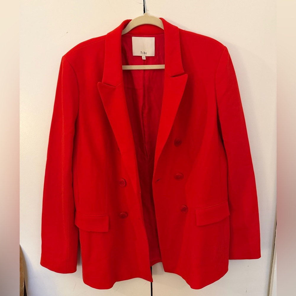 Tibi Bold Red Women's Blazer